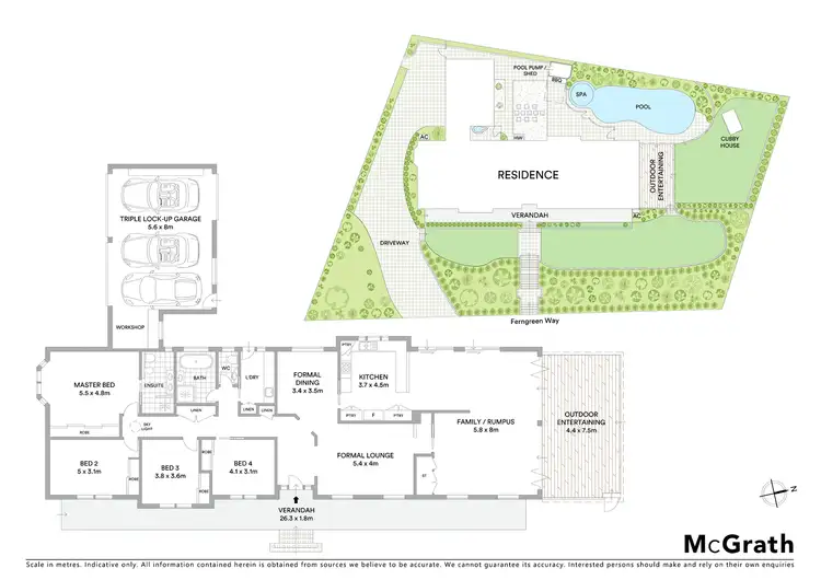 Floorplan of Homely house listing, 3 Ferngreen Way, Castle Hill NSW 2154
