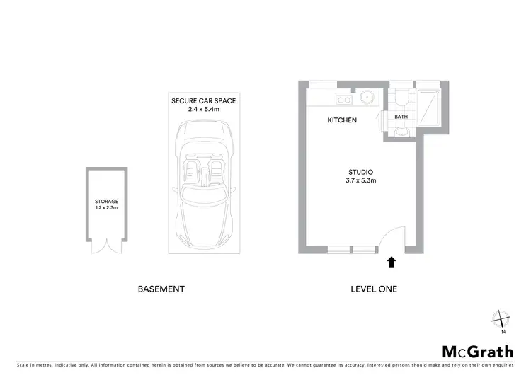 Floorplan of Homely studio listing, 39/19 Forbes Street, Woolloomooloo NSW 2011
