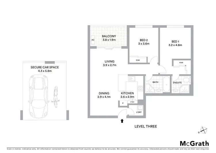 Floorplan of Homely apartment listing, 43/15 Orara Street, Waitara NSW 2077