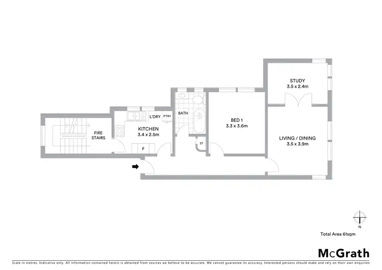 Floorplan of Homely apartment listing, 3/6A Mosman Street, Mosman NSW 2088