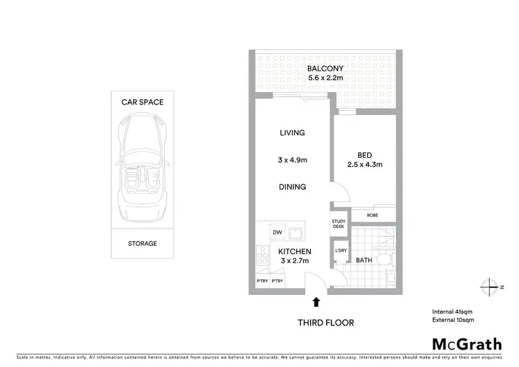 Floorplan of Homely apartment listing, 317/218 Bay Road, Sandringham VIC 3191