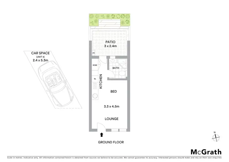 Floorplan of Homely unit listing, 4/21-23 Twenty-Second Avenue, Sawtell NSW 2452