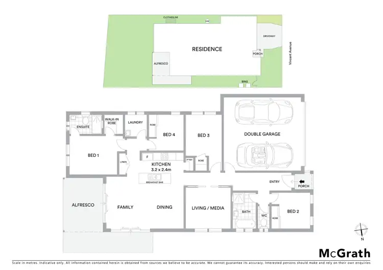 Floorplan of Homely house listing, 33 Vincent Avenue, Sippy Downs QLD 4556
