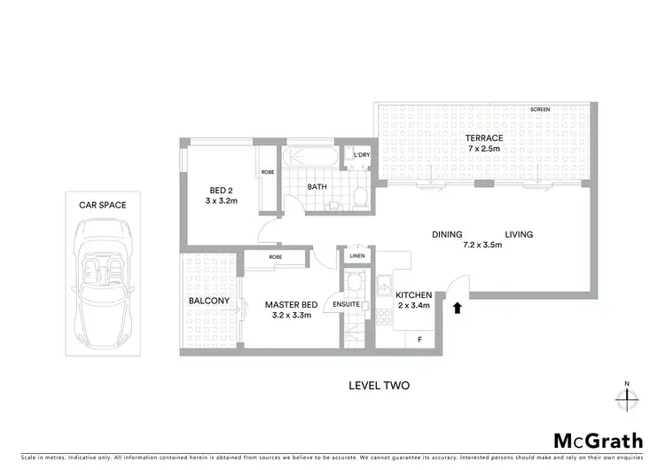 Floorplan of Homely apartment listing, 201/12 Romsey Street, Waitara NSW 2077