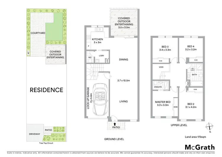 Floorplan of Homely townhouse listing, 36 Tree Top Circuit, Quakers Hill NSW 2763