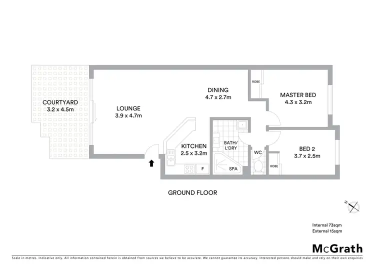 Floorplan of Homely apartment listing, 30/15 Howitt Street, Kingston ACT 2604