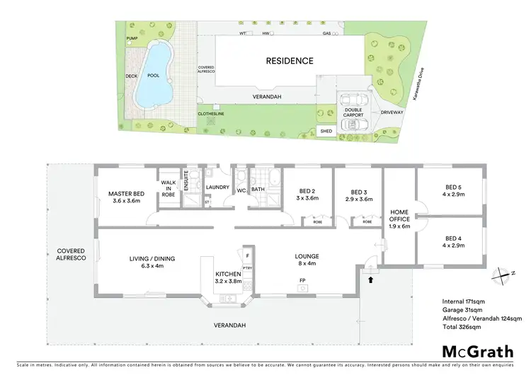 Floorplan of Homely house listing, 5 Karawatha Drive, Mountain Creek QLD 4557