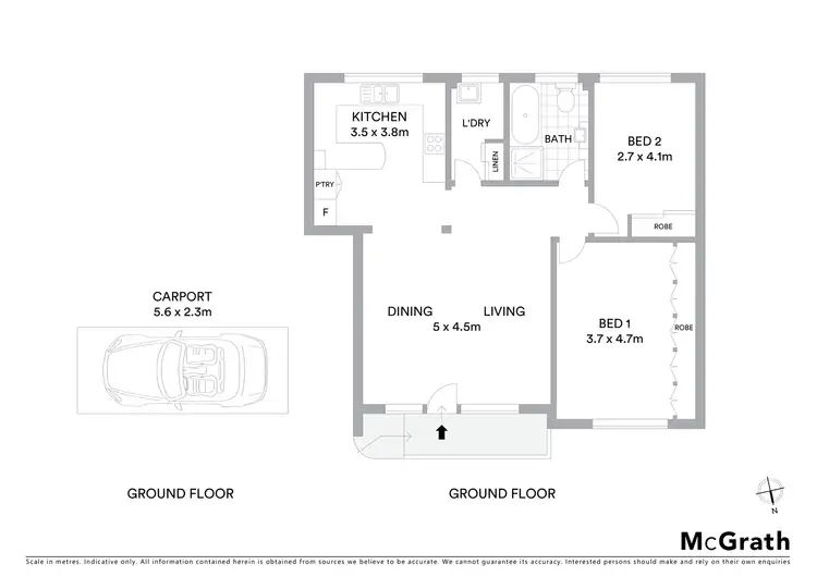 Floorplan of Homely apartment listing, 4/30 Clarence Avenue, Dee Why NSW 2099