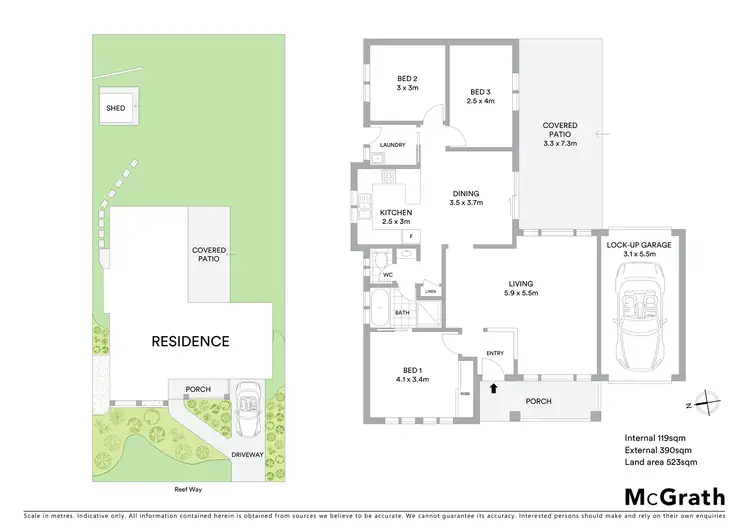Floorplan of Homely house listing, 3 Reef Way, Blue Haven NSW 2262