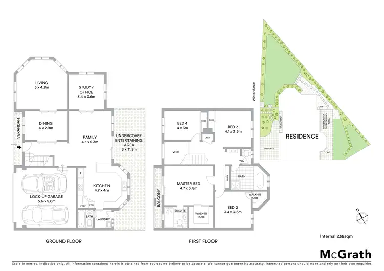 Floorplan of Homely semi-detached listing, 10B Winter Street, Telopea NSW 2117
