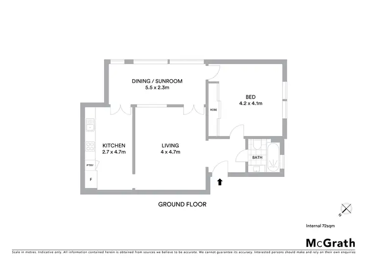 Floorplan of Homely apartment listing, 8/1 Edward Street, Bondi Beach NSW 2026