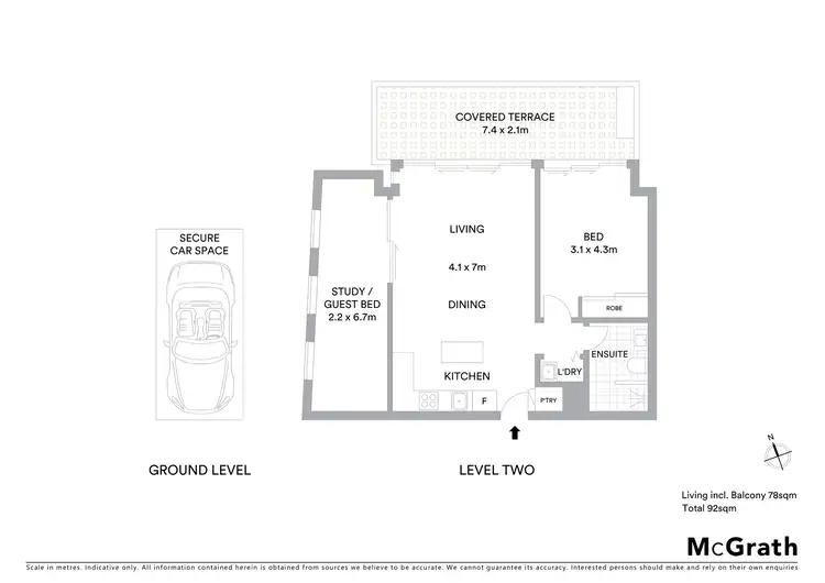 Floorplan of Homely apartment listing, 201A/797 Botany Road, Rosebery NSW 2018