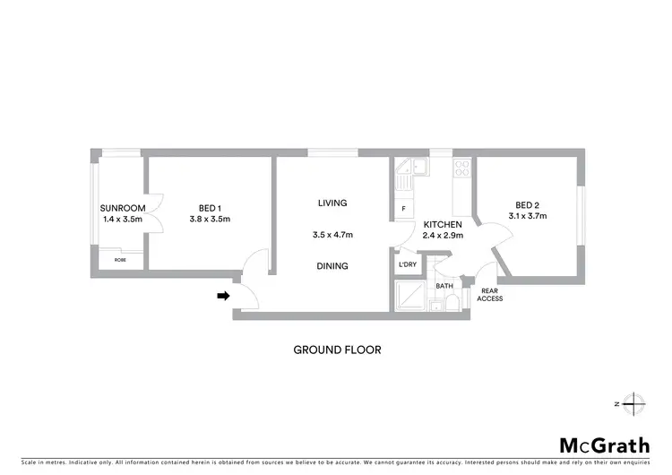 Floorplan of Homely apartment listing, 1/37 Birriga Road, Bellevue Hill NSW 2023