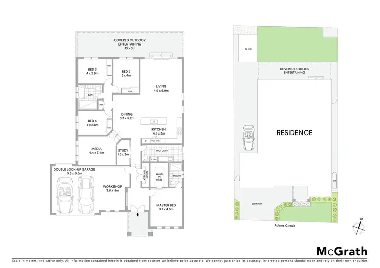 Floorplan of Homely house listing, 55 Adams Circuit, Elderslie NSW 2570