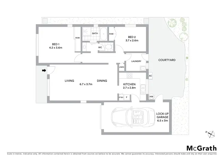 Floorplan of Homely unit listing, 4/52 CHARLES Street, Warners Bay NSW 2282