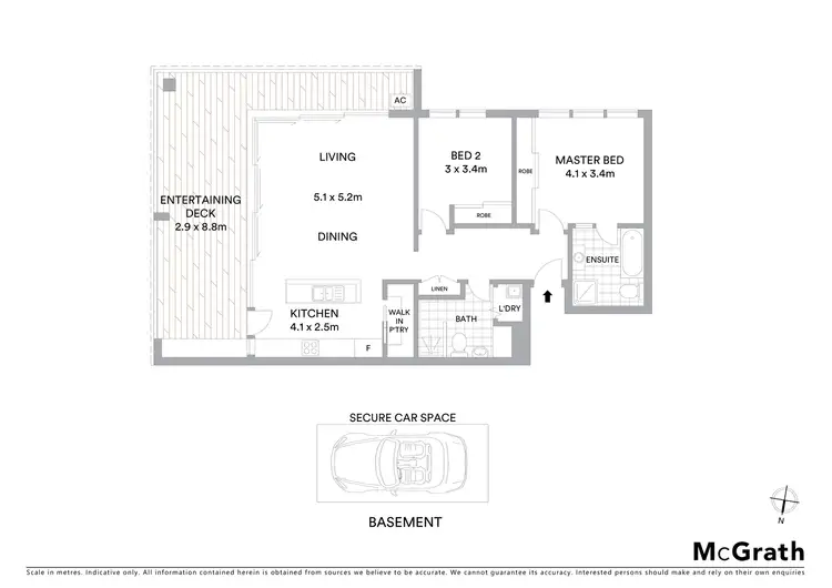 Floorplan of Homely apartment listing, 51/4 Alexandra Drive, Camperdown NSW 2050