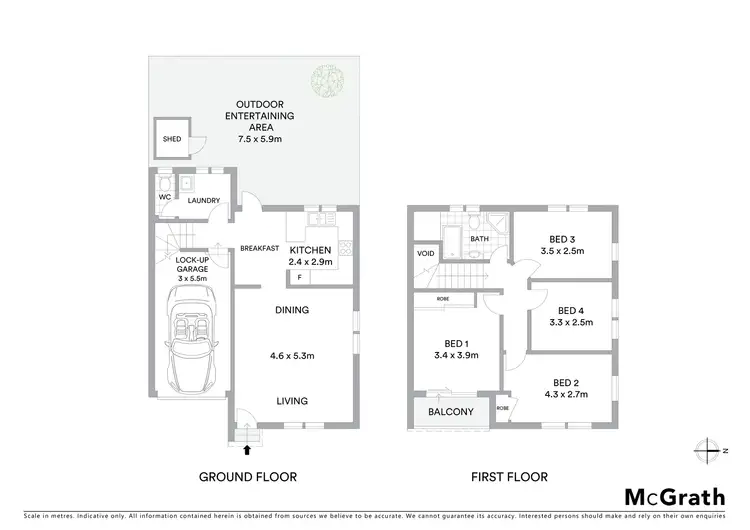 Floorplan of Homely townhouse listing, 1/17 Dellwood Street, Bankstown NSW 2200
