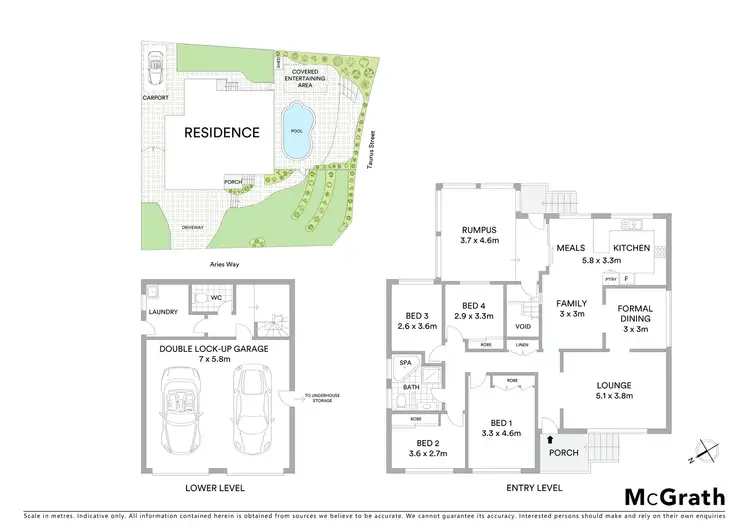 Floorplan of Homely house listing, 172 Aries Way, Elermore Vale NSW 2287