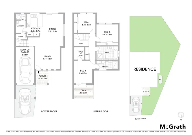 Floorplan of Homely semi-detached listing, 2/20 Barton Avenue, Southport QLD 4215