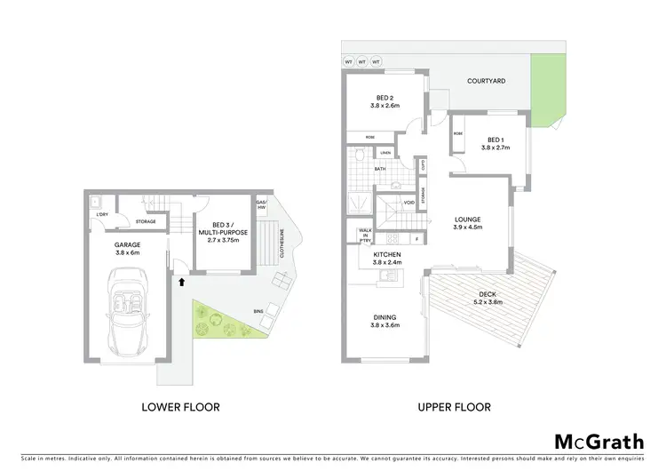 Floorplan of Homely townhouse listing, 27/1A Pioneer Parade, Banora Point NSW 2486