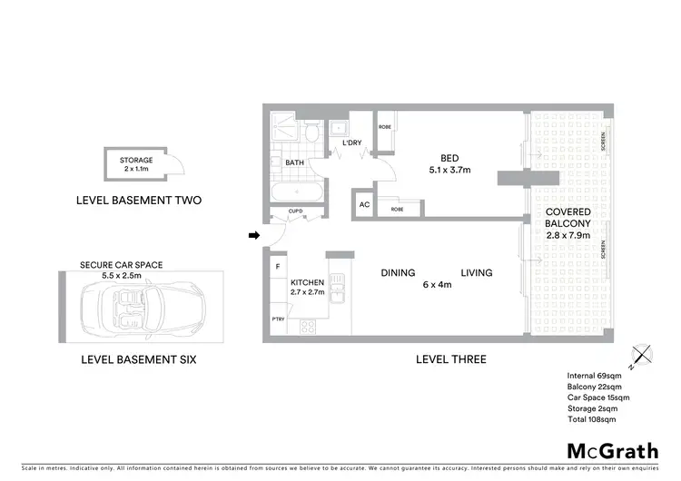 Floorplan of Homely apartment listing, 307/9 Railway Street, Chatswood NSW 2067