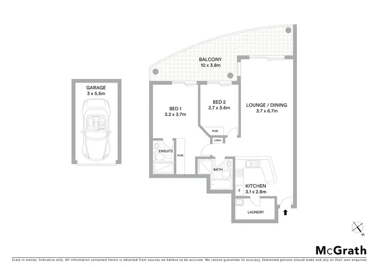 Floorplan of Homely apartment listing, 16/1 Allison Road, Cronulla NSW 2230