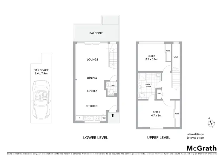 Floorplan of Homely apartment listing, 205/5 Tudor Street, Newcastle West NSW 2302