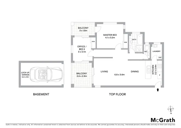 Floorplan of Homely apartment listing, 18/50 The Grand Parade, Sutherland NSW 2232