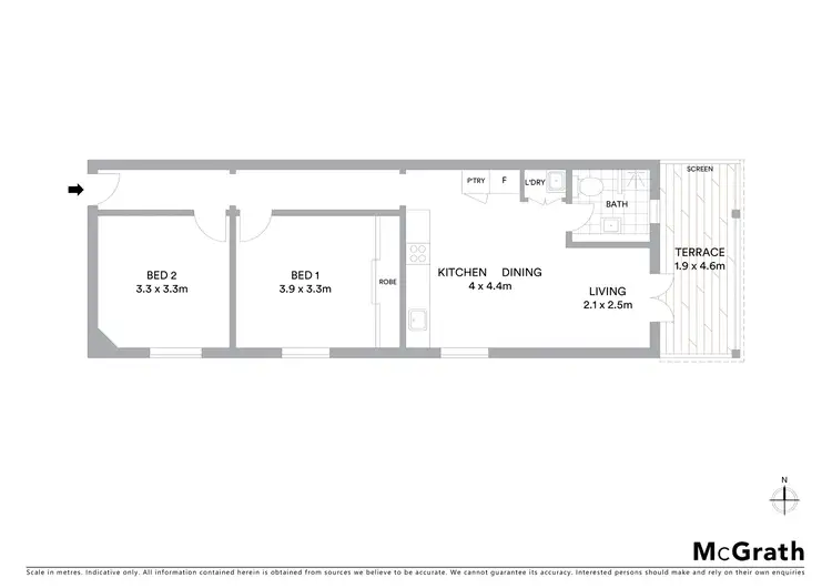 Floorplan of Homely apartment listing, 6/157 Brook Street, Coogee NSW 2034