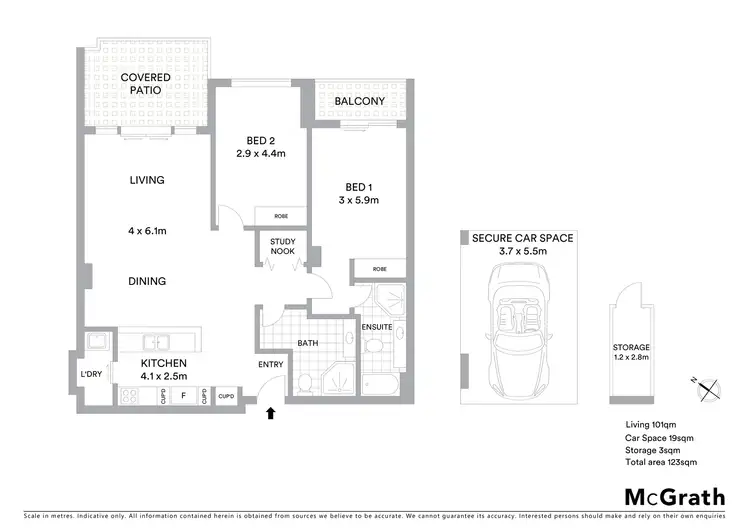 Floorplan of Homely apartment listing, 224/2C Munderah Street, Wahroonga NSW 2076