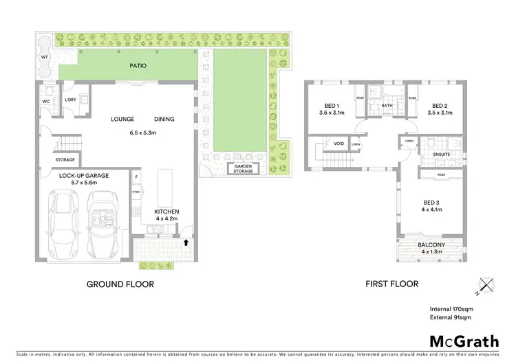 Floorplan of Homely townhouse listing, 1/109 Albany Street, Coffs Harbour NSW 2450