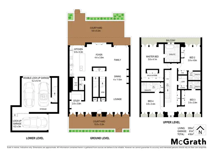 Floorplan of Homely townhouse listing, 4/83A Stewart Street, Paddington NSW 2021