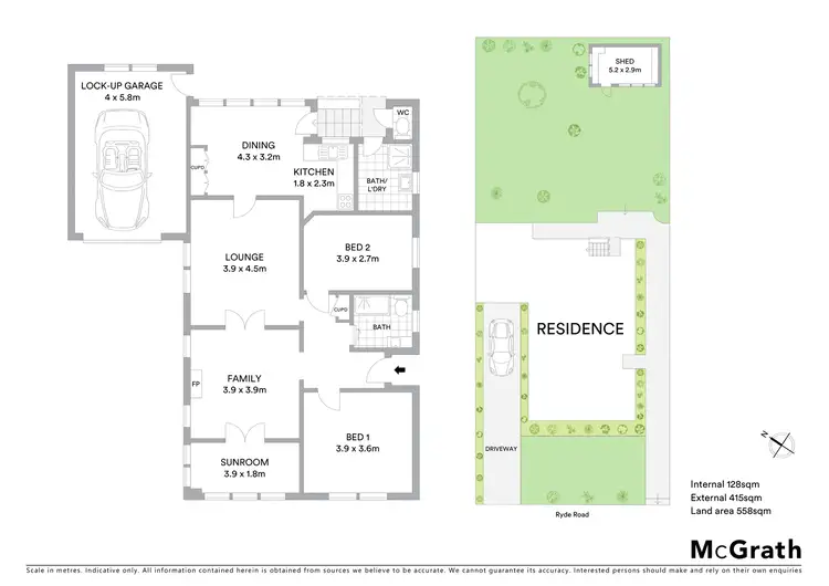 Floorplan of Homely apartment listing, 95 Ryde Road, Hunters Hill NSW 2110