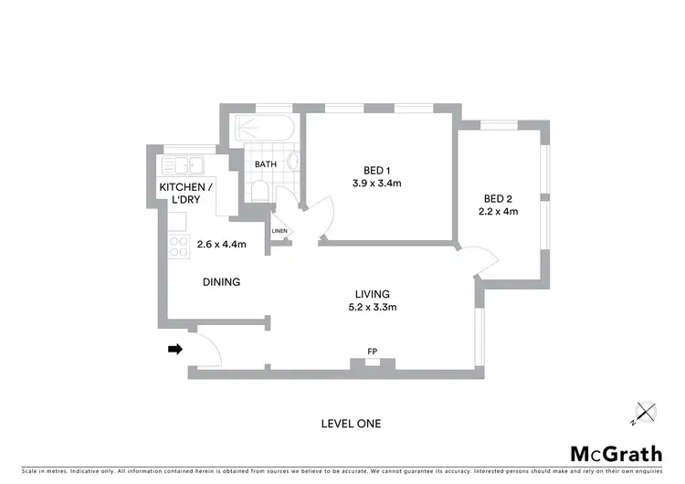 Floorplan of Homely apartment listing, 7/36 Manning Road, Double Bay NSW 2028