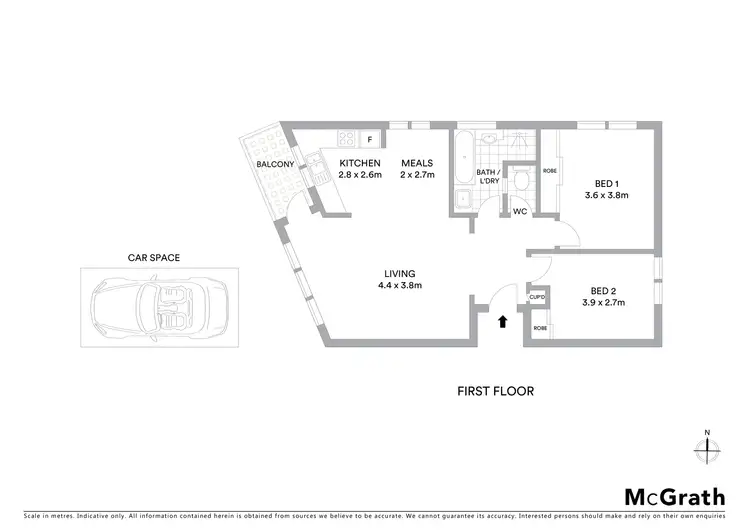 Floorplan of Homely apartment listing, 3/10 Blenheim Street, Balaclava VIC 3183