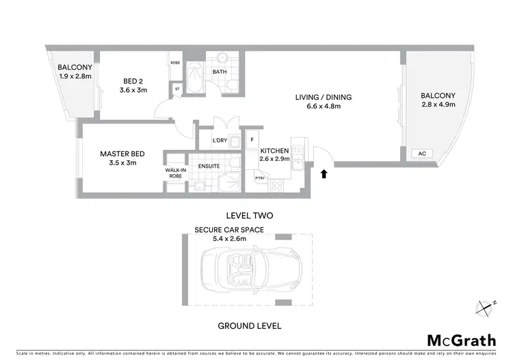 Floorplan of Homely apartment listing, 6/240 Wellington Road, East Brisbane QLD 4169