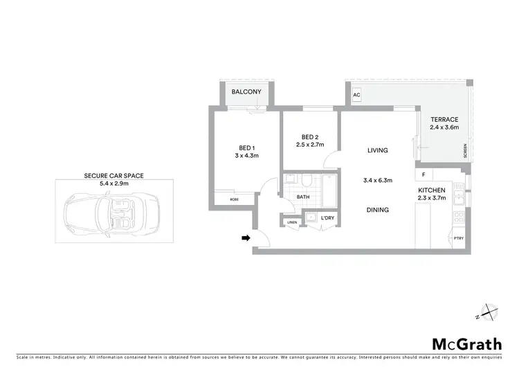 Floorplan of Homely apartment listing, 4/8 Burge Street, Vaucluse NSW 2030