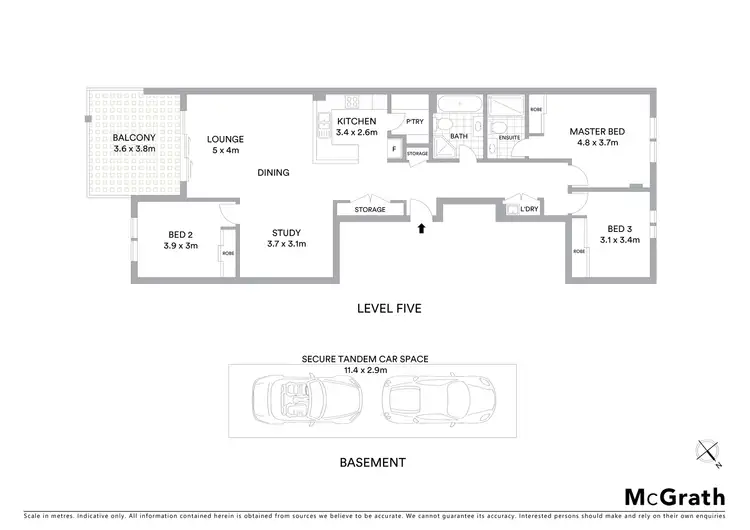 Floorplan of Homely apartment listing, 40/141 Bowden Street, Meadowbank NSW 2114