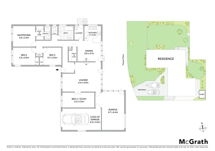 Floorplan of Homely house listing, 4 Poplar Place, Kirrawee NSW 2232