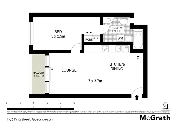 Floorplan of Homely unit listing, 17/6 King Street, Queanbeyan NSW 2620