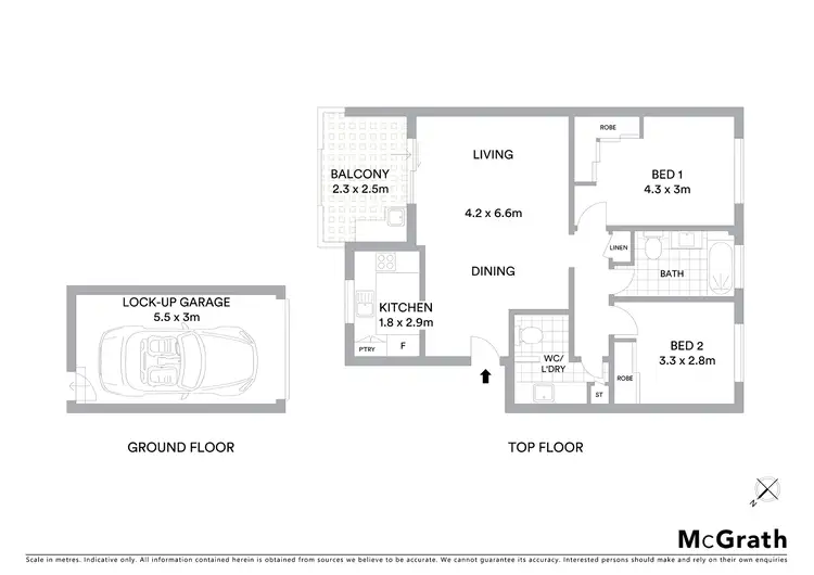 Floorplan of Homely unit listing, 5/61 Wolseley Street, Bexley NSW 2207