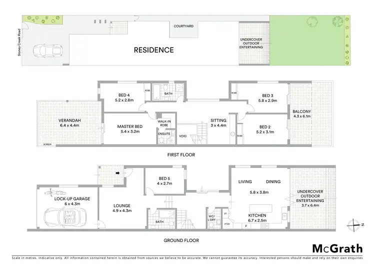 Floorplan of Homely semi-detached listing, 40c Stoney Creek Road, Bexley NSW 2207