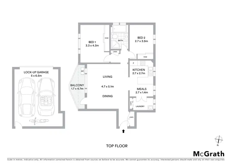 Floorplan of Homely apartment listing, 7/156 Hurstville Road, Oatley NSW 2223