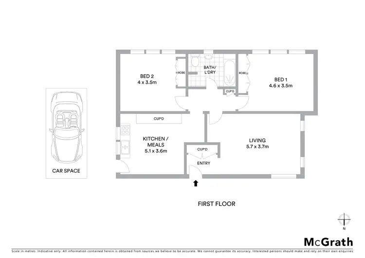 Floorplan of Homely apartment listing, 4/129 Alma Road, St Kilda East VIC 3183