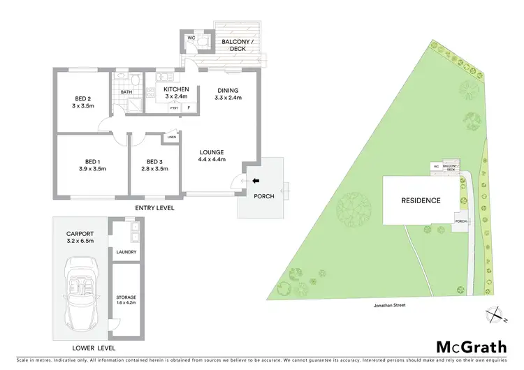 Floorplan of Homely house listing, 1 JONATHAN Street, Warners Bay NSW 2282