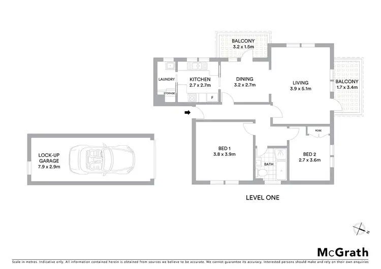 Floorplan of Homely apartment listing, 6/10 Hazelbank Road, Wollstonecraft NSW 2065