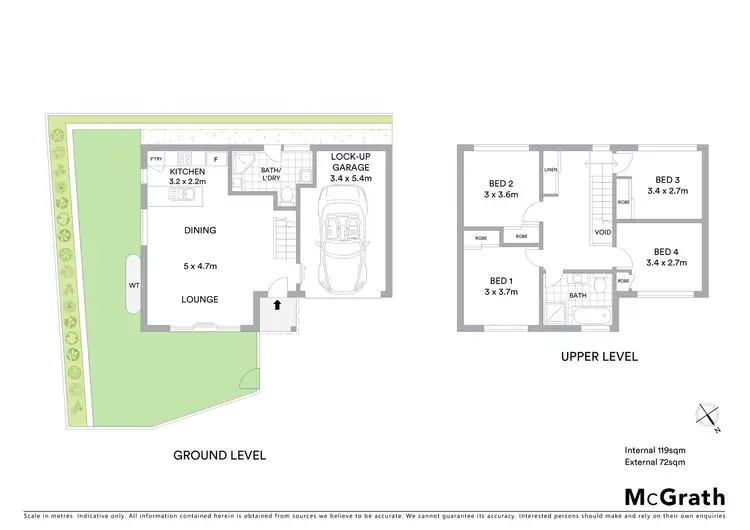 Floorplan of Homely townhouse listing, 6/18 Naughton Avenue, Birmingham Gardens NSW 2287