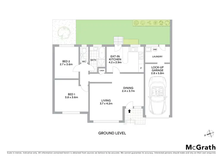 Floorplan of Homely villa listing, 6/32 Alfred Street, Ramsgate Beach NSW 2217