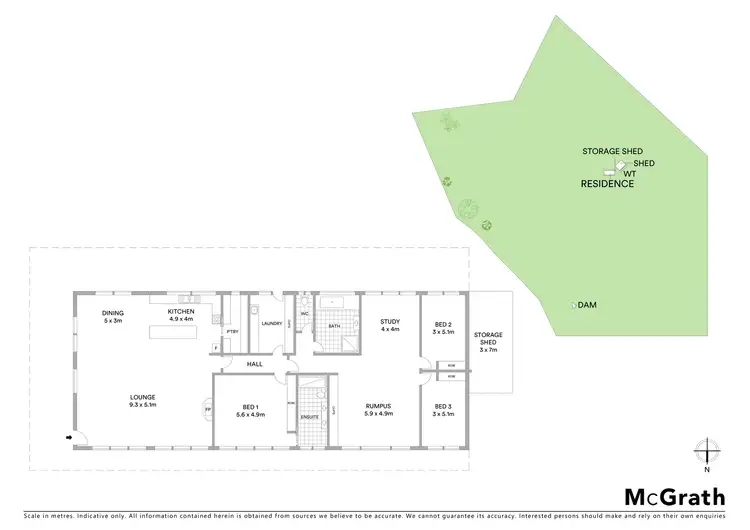 Floorplan of Homely land listing, 583 Dairy Creek Road, Gundaroo NSW 2620
