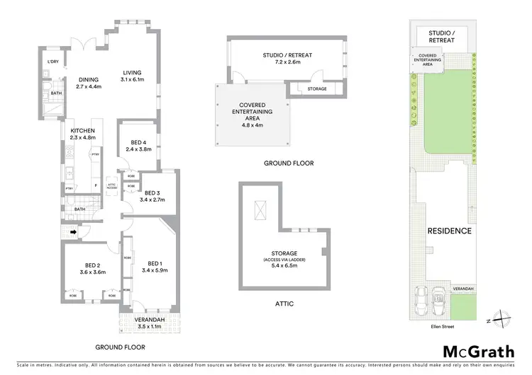 Floorplan of Homely house listing, 14 Ellen Street, South Coogee NSW 2034